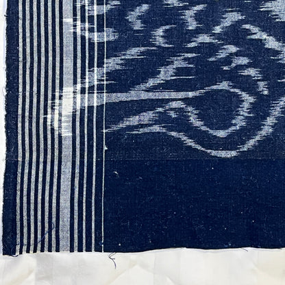 "Single Crane" Vintage Indigo Fabric