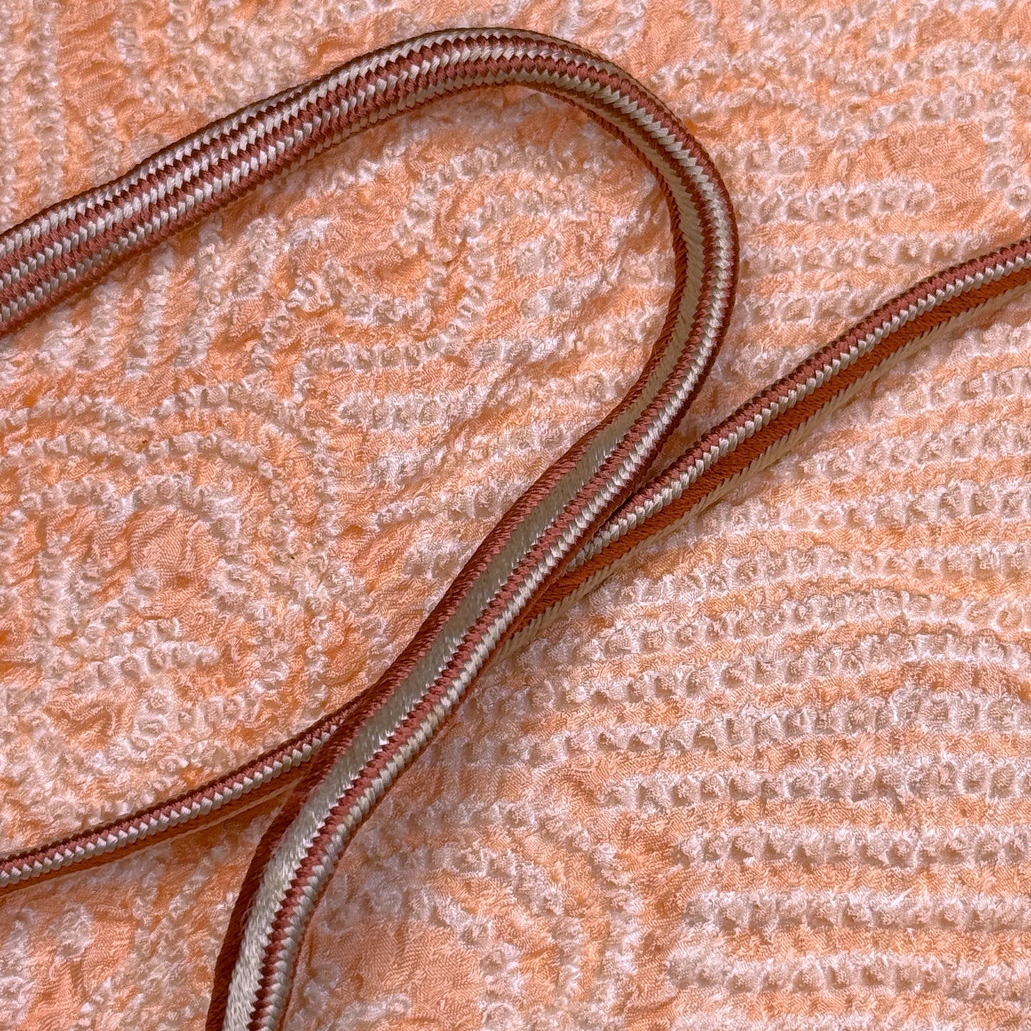 "Plum Blossom Peach" Obiage Obijime Set