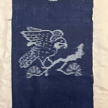 "Hawks" Vintage Indigo Fabric