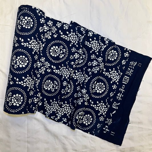 "Ring Florals" Vintage Indigo Bolt