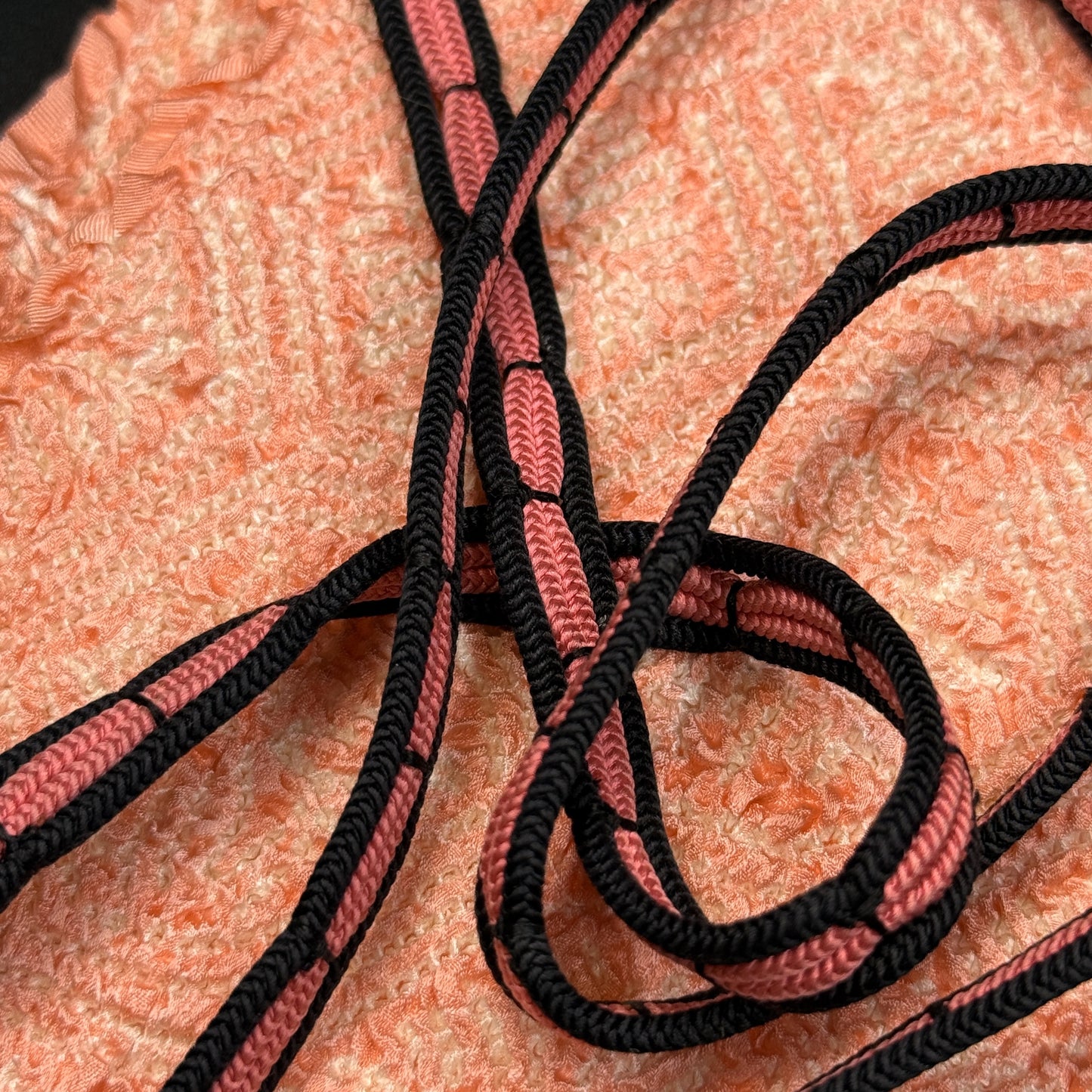 "Coral Blush" Obiage Obijime Set