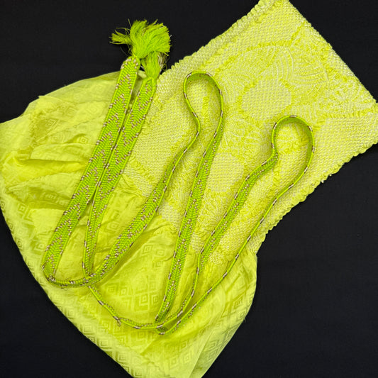 "Electric Green" Obiage Obijime Set