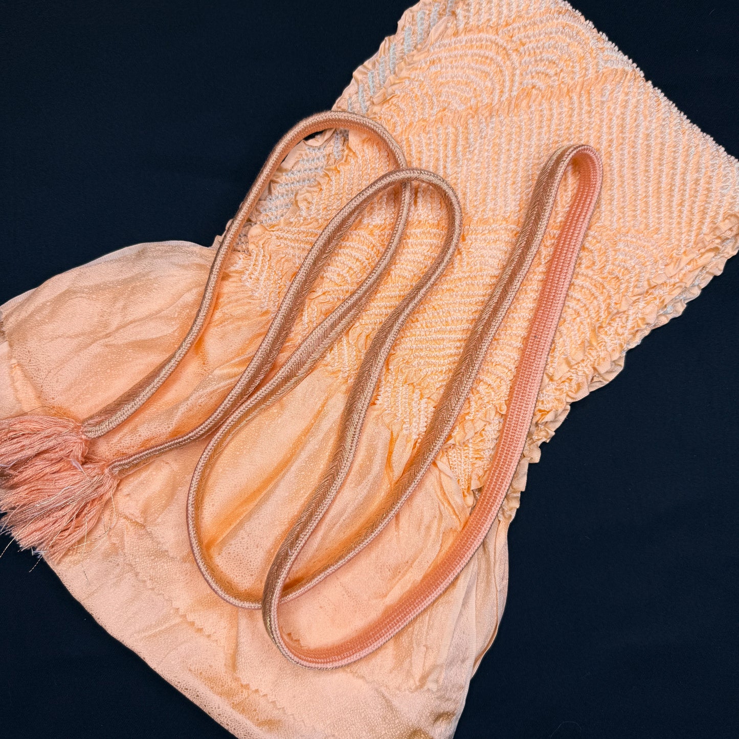 "Sunset Peach" Obiage Obijime Set