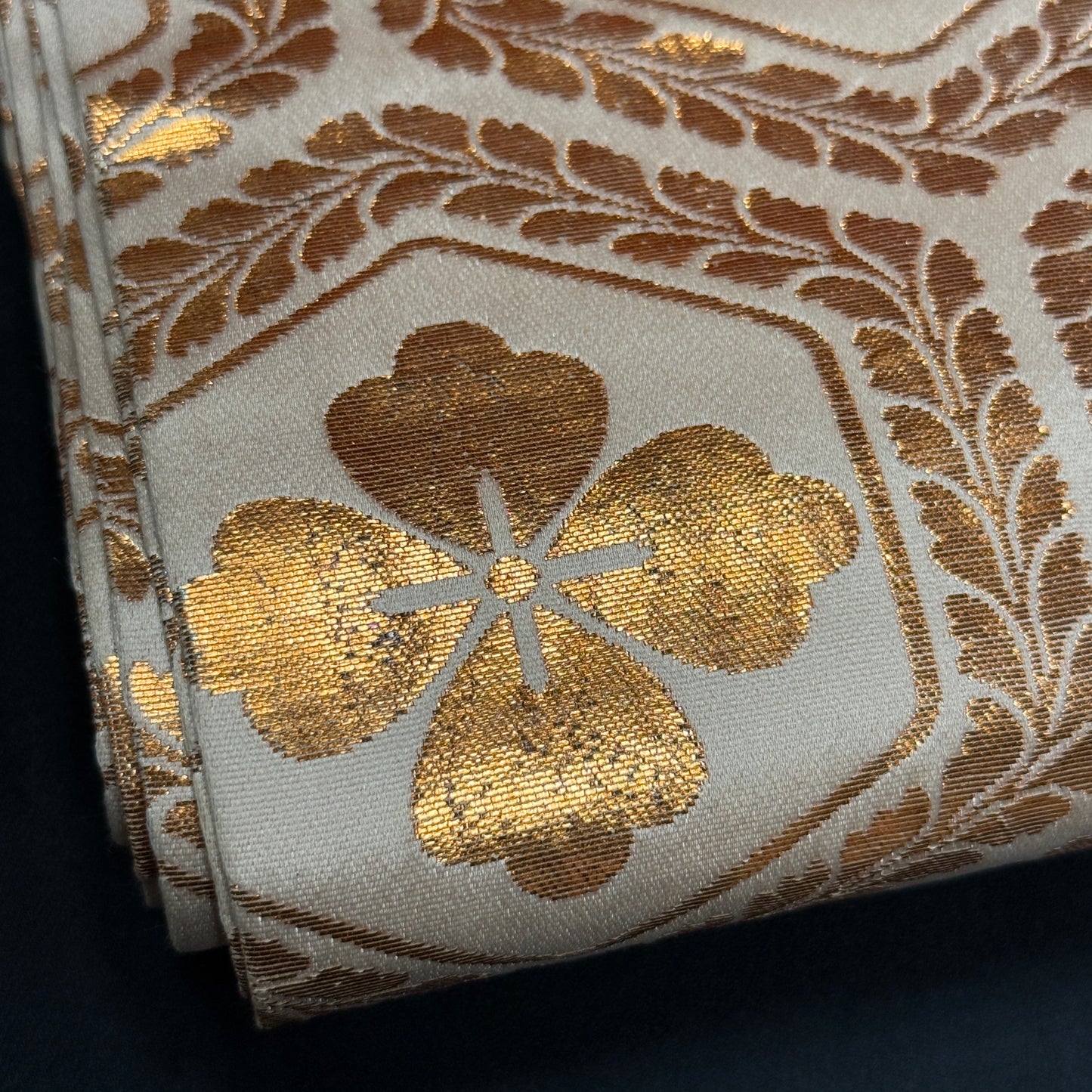 "Tortoise Shell Blossoms" Fukuro Obi