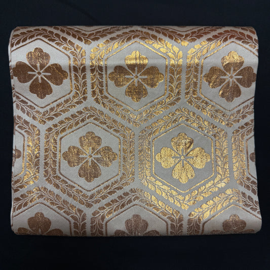 "Tortoise Shell Blossoms" Fukuro Obi