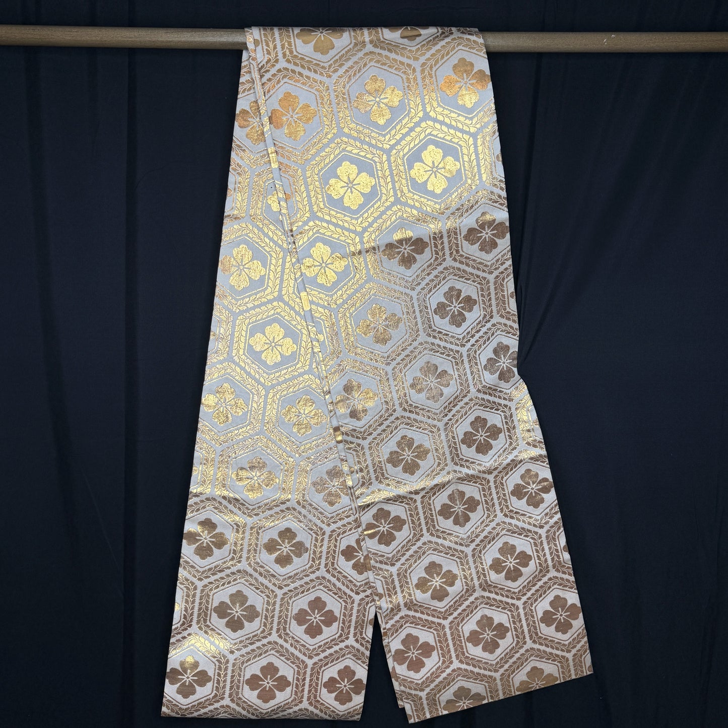 "Tortoise Shell Blossoms" Fukuro Obi