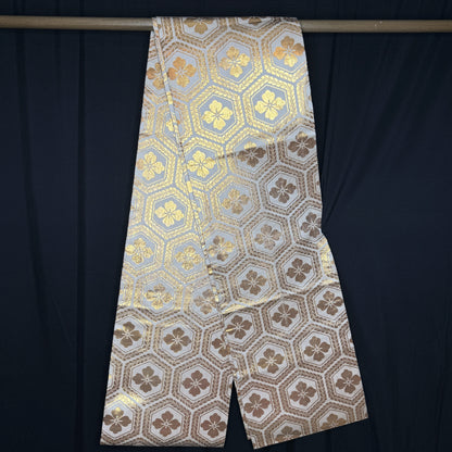 "Tortoise Shell Blossoms" Fukuro Obi