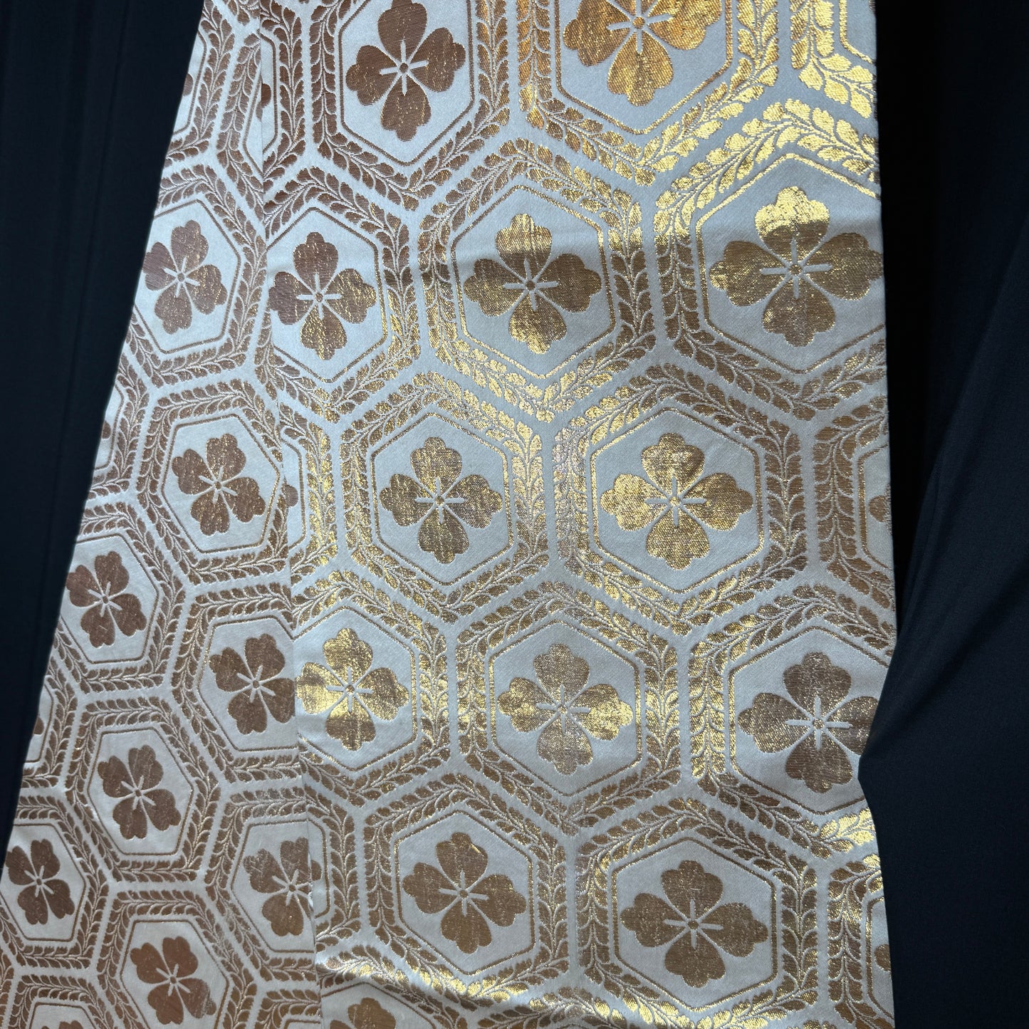 "Tortoise Shell Blossoms" Fukuro Obi