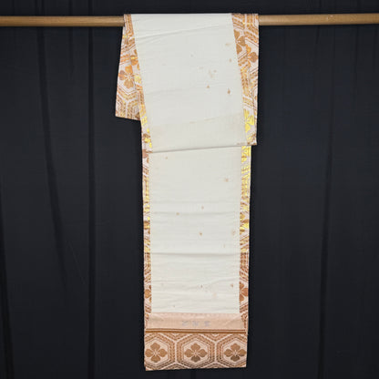 "Tortoise Shell Blossoms" Fukuro Obi