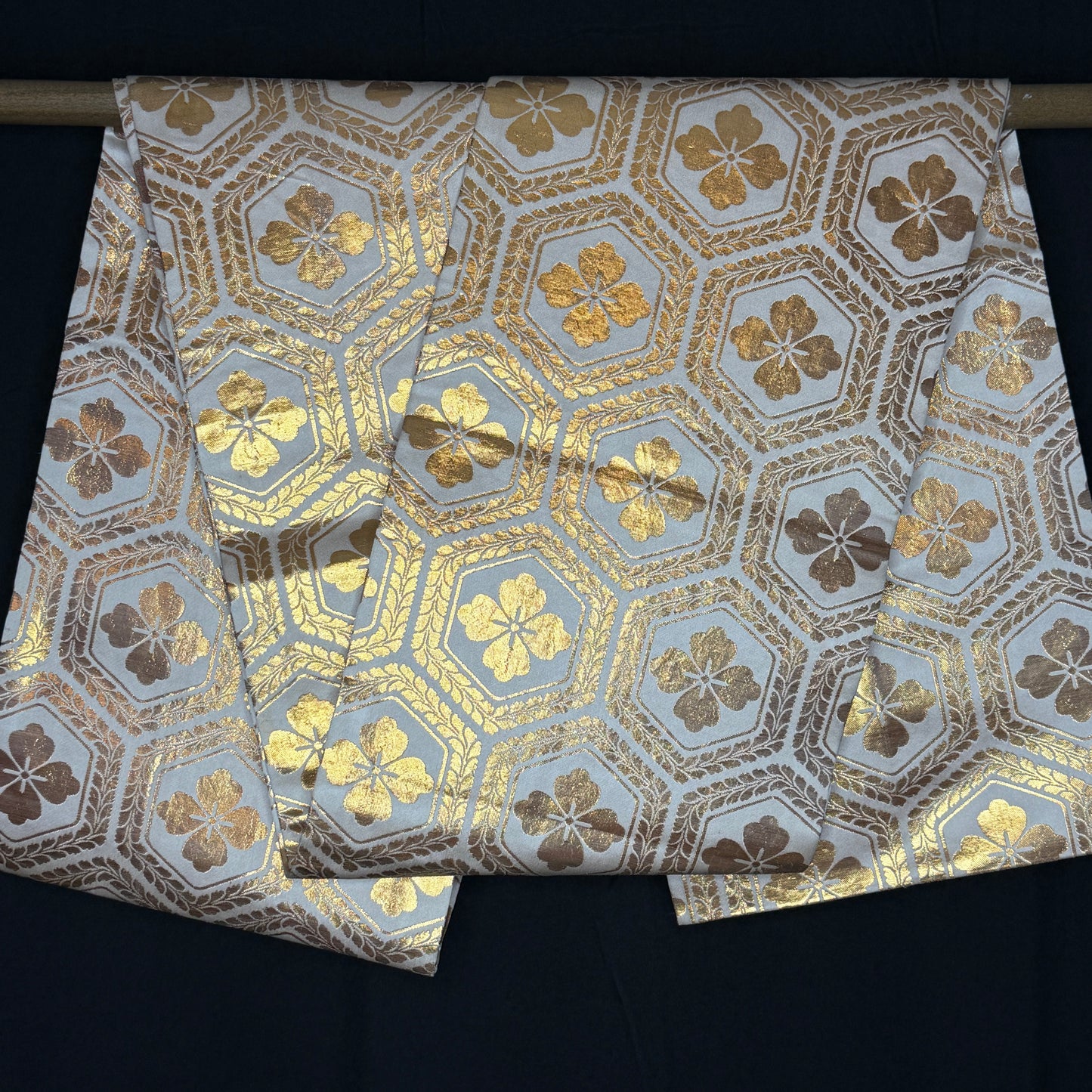 "Tortoise Shell Blossoms" Fukuro Obi