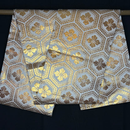 "Tortoise Shell Blossoms" Fukuro Obi