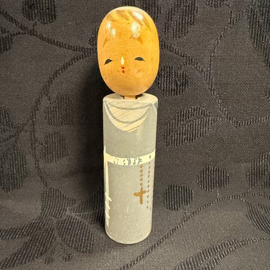 "Christian Nun" Vintage Kokeshi Doll