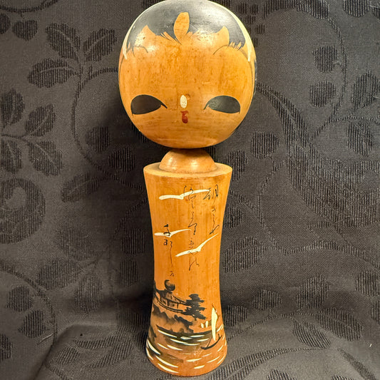 "Kinkaku-ji" Vintage Kokeshi Doll
