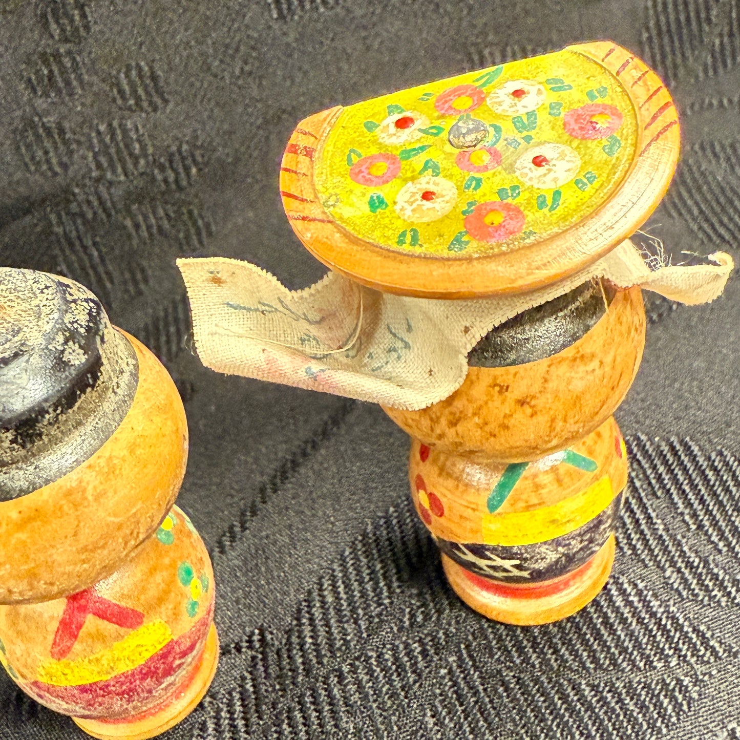 "Rustic Charm" Vintage Kokeshi Doll Pair