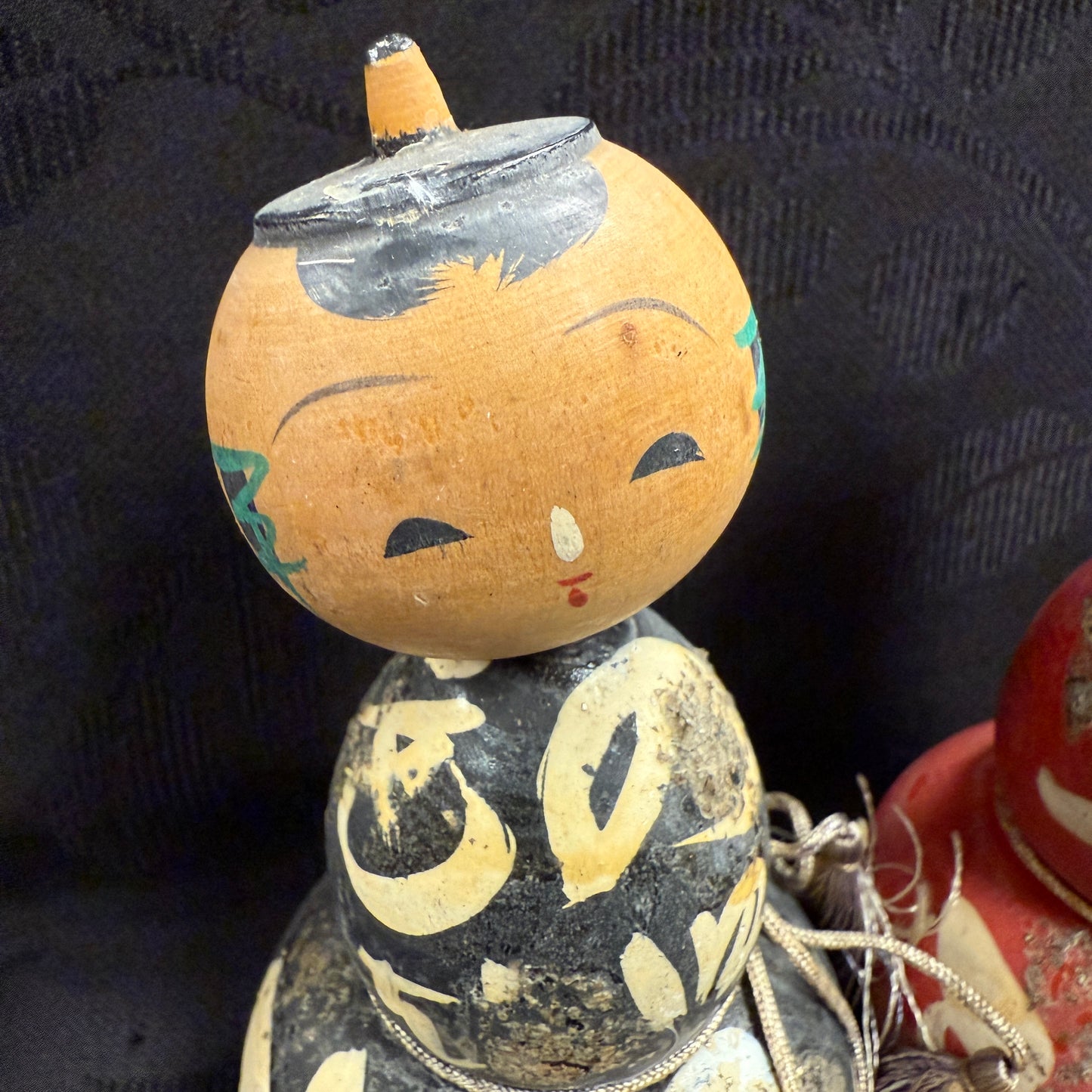 "Double Gourds" Vintage Kokeshi Doll Pair