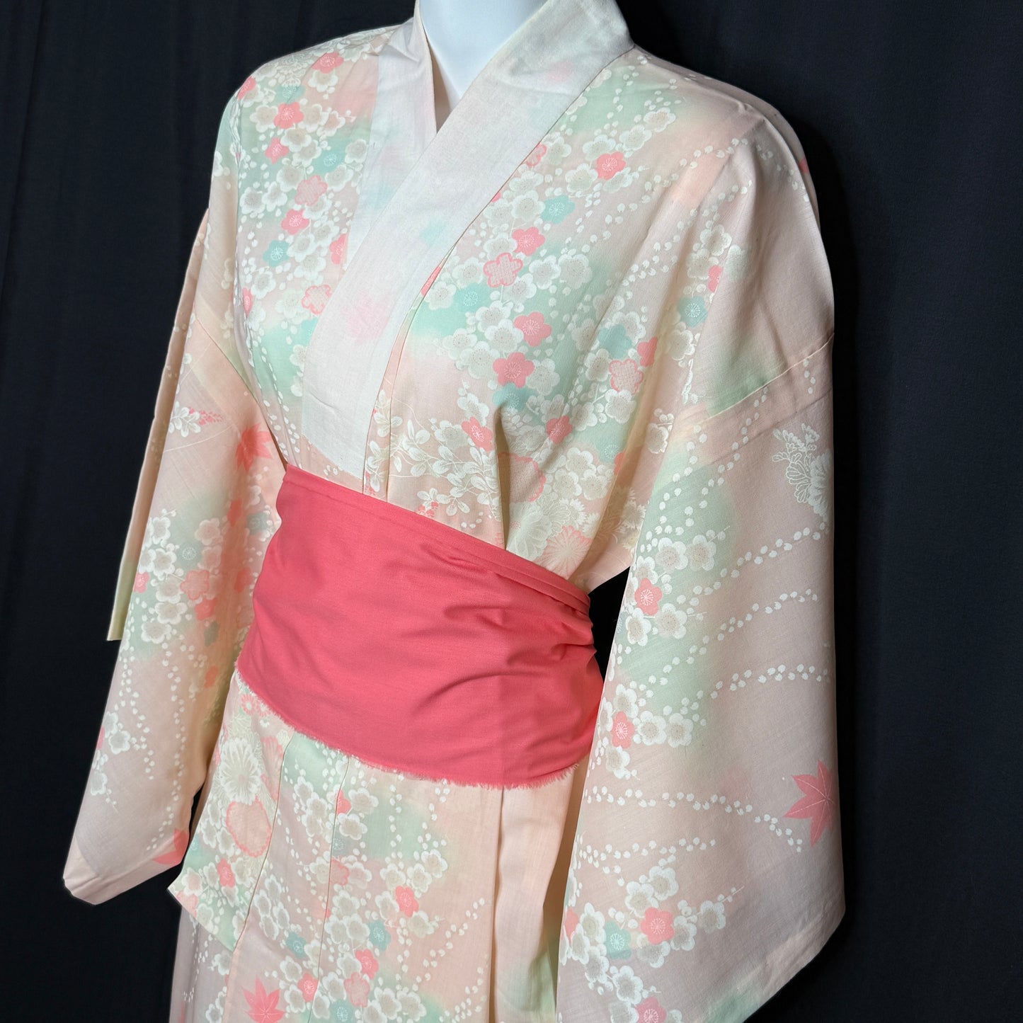"Floral Mist" Vintage Juban Underkimono