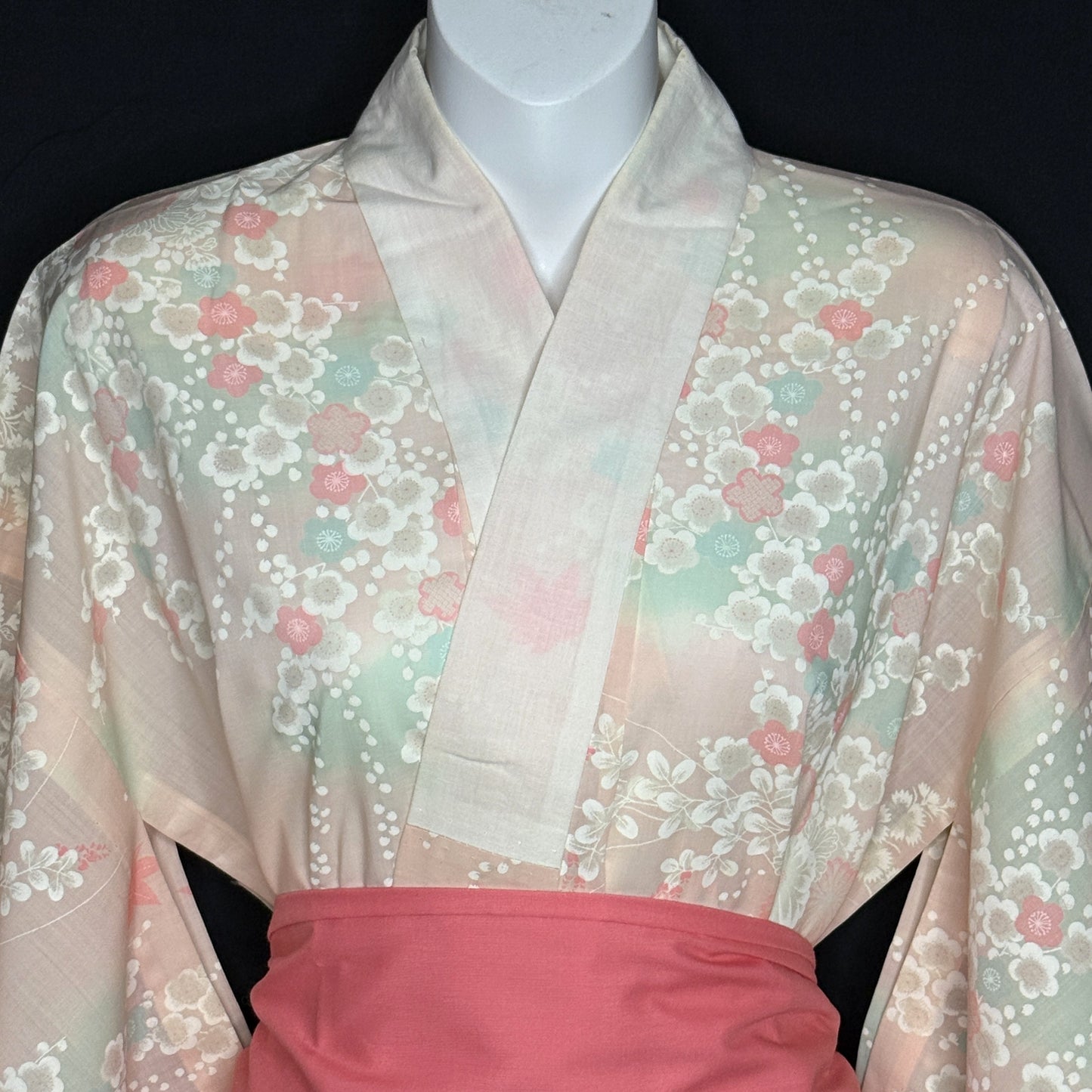 "Floral Mist" Vintage Juban Underkimono