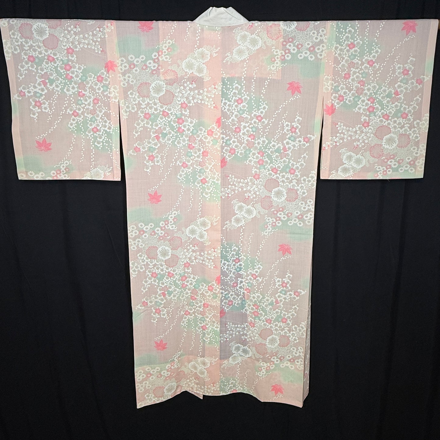 "Floral Mist" Vintage Juban Underkimono