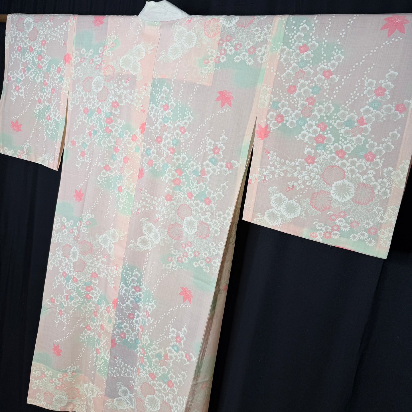 "Floral Mist" Vintage Juban Underkimono