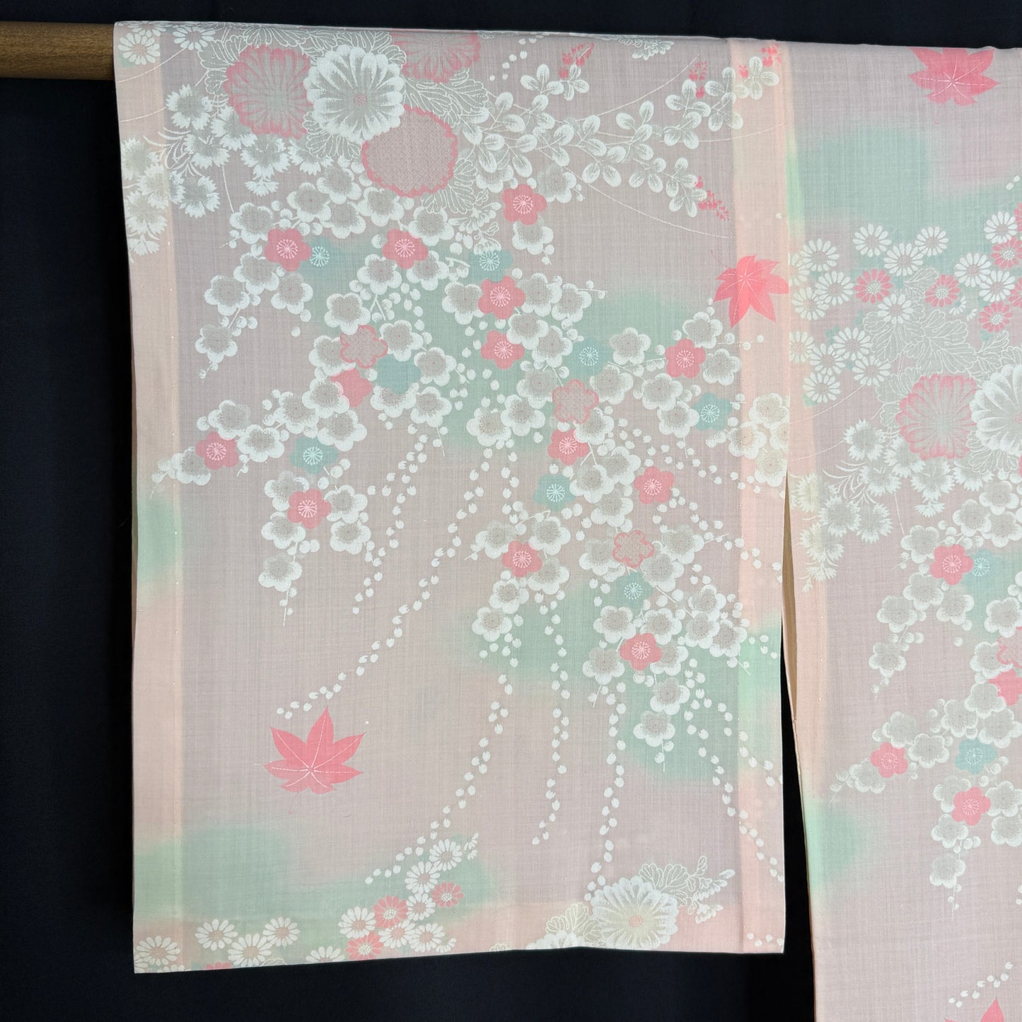 "Floral Mist" Vintage Juban Underkimono