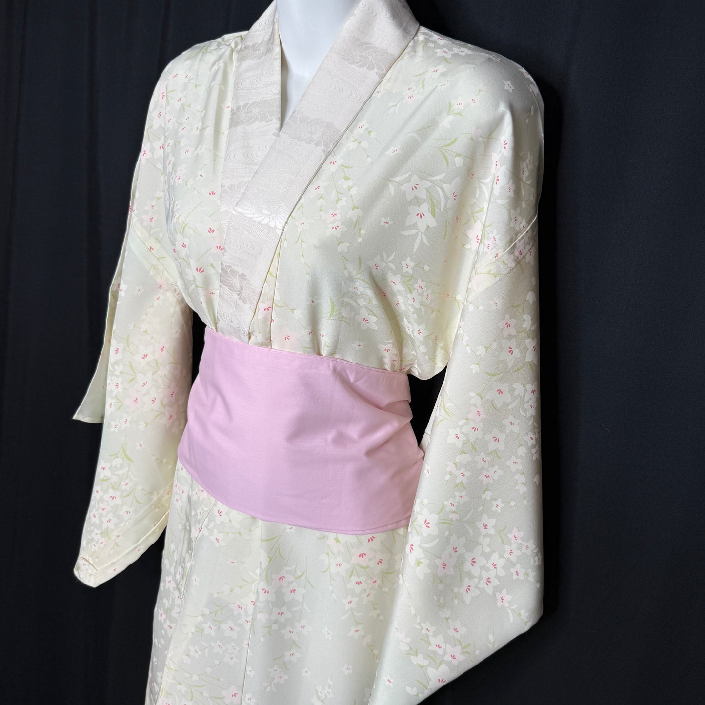 "Bellflower Dewdrops" Vintage Juban Underkimono