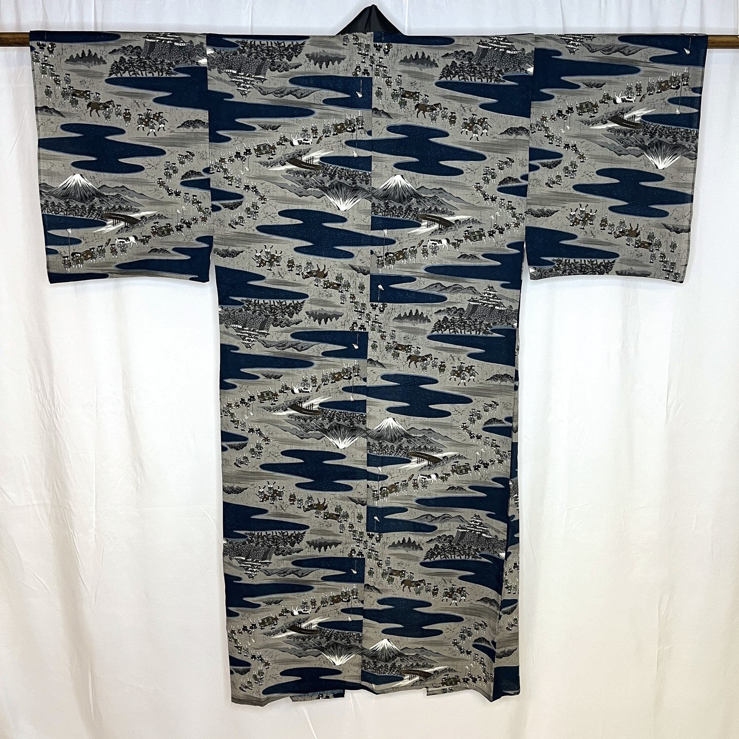 "Castle March" Man's Juban Underkimono