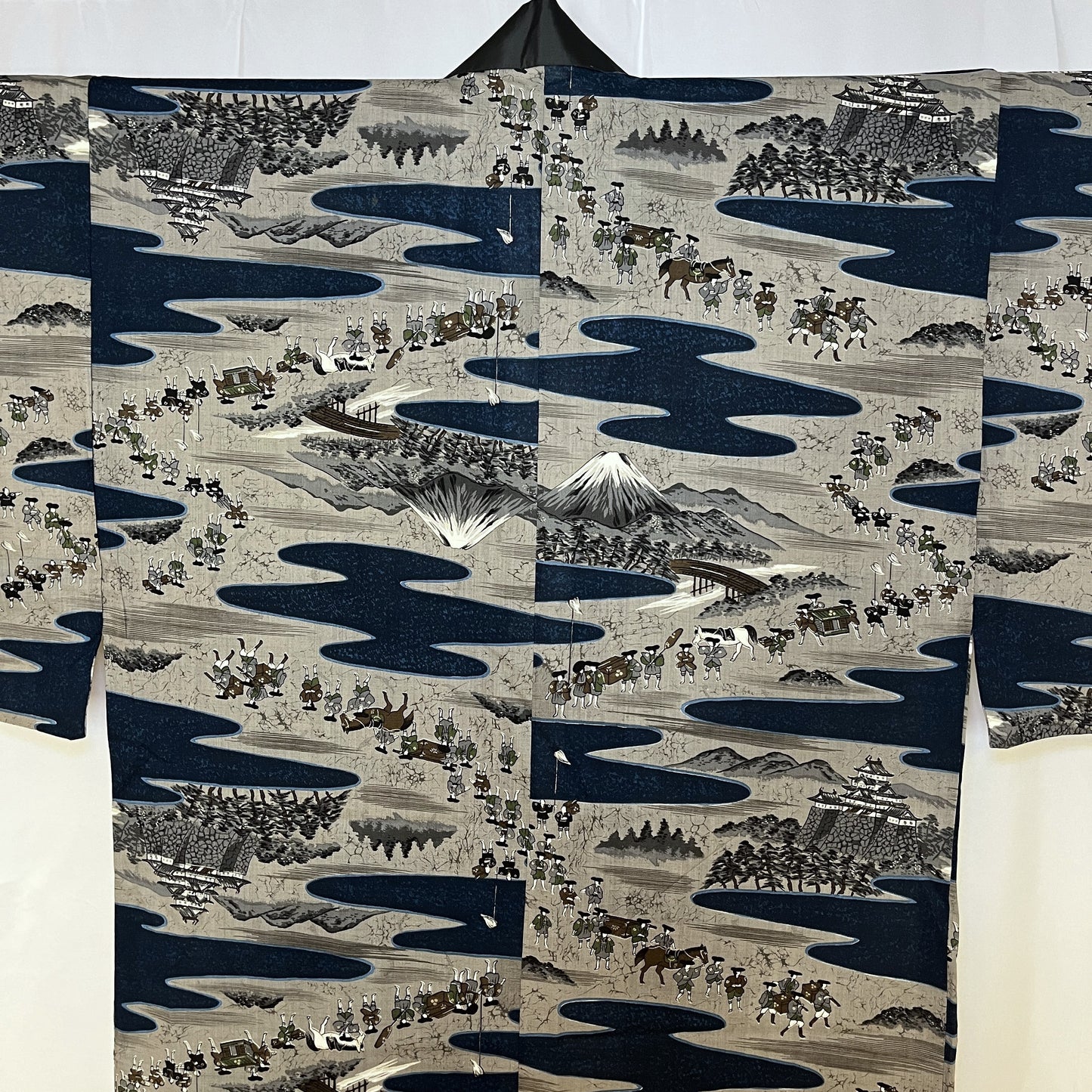 "Castle March" Man's Juban Underkimono