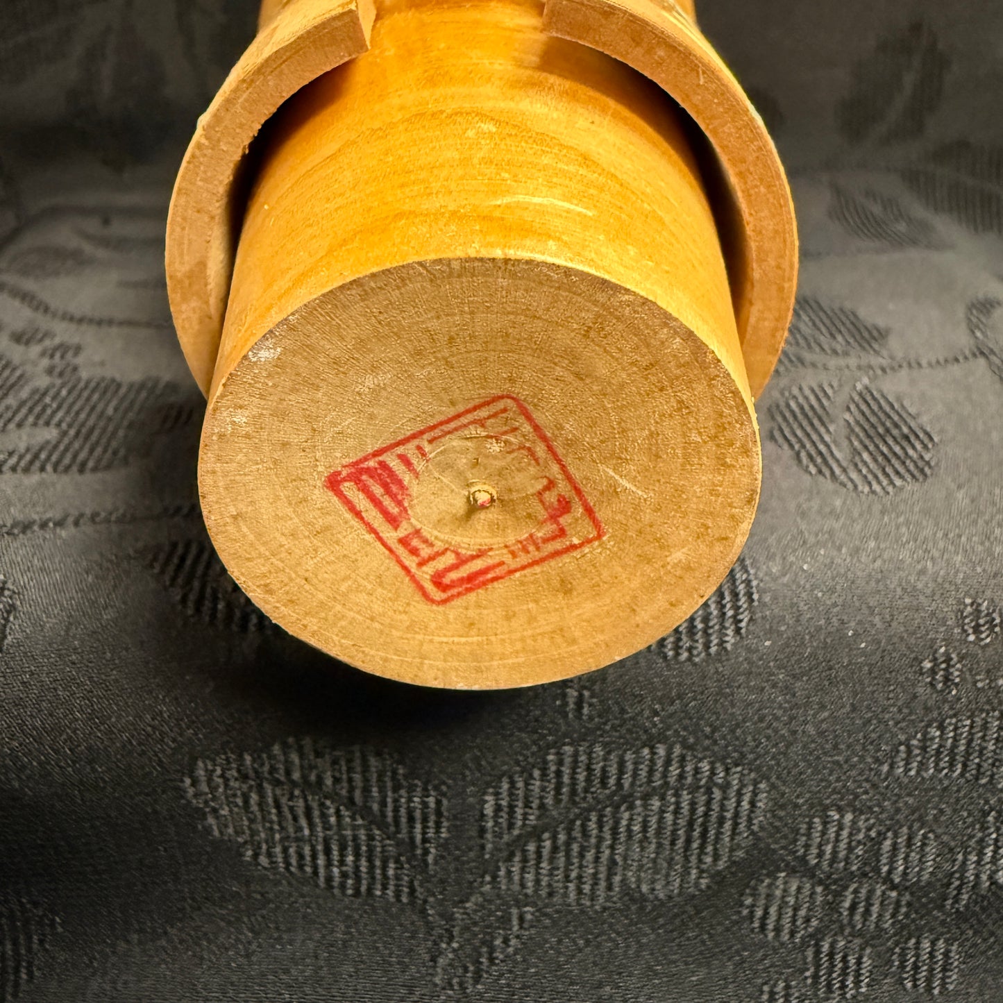 "Chrysanthemum Kimono" Vintage Kokeshi Doll