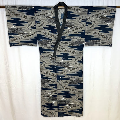 "Castle March" Man's Juban Underkimono