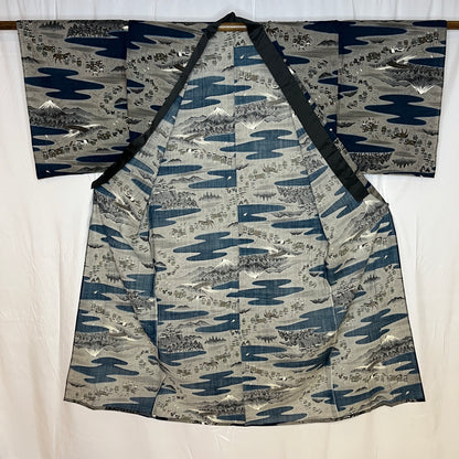 "Castle March" Man's Juban Underkimono