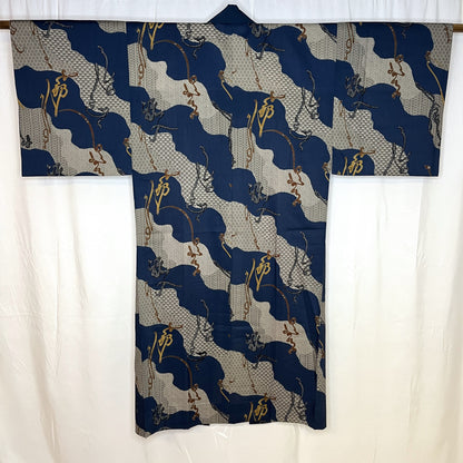 "Diagonal Ripples" Man's Juban Underkimono