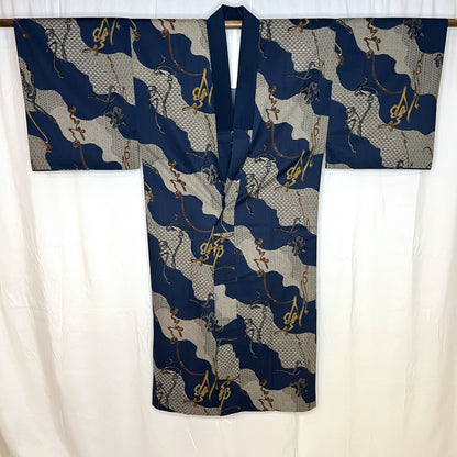 "Diagonal Ripples" Man's Juban Underkimono