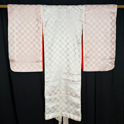 "Checkerboard Jacquard" Girl's Juban Underkimono