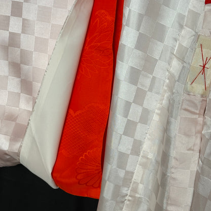"Checkerboard Jacquard" Girl's Juban Underkimono