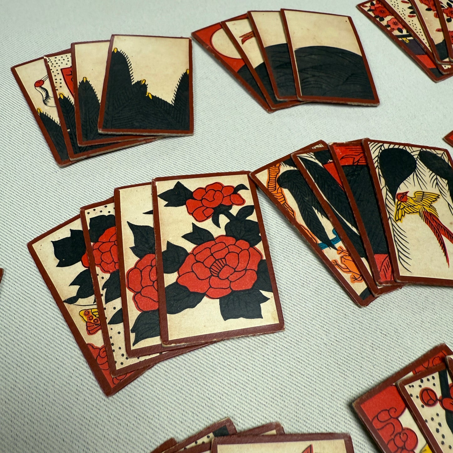 "Trademark Red Set" Vintage Hanafuda Card Game
