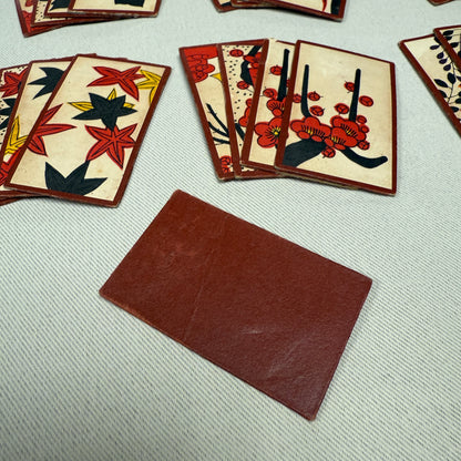 "Trademark Red Set" Vintage Hanafuda Card Game