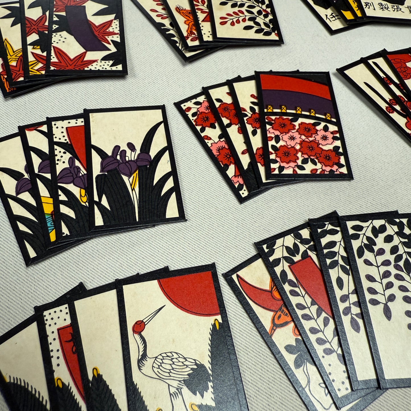 "Made by Haritsunagi" Vintage Hanafuda Card Game