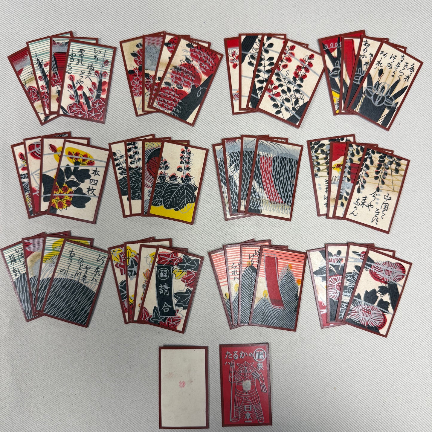 "Taruka Brand" Vintage Hanafuda Card Game