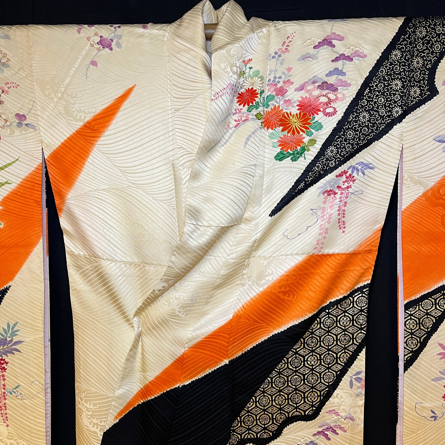 "Gift Boxes" Vintage Furisode Kimono