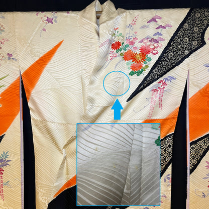 "Gift Boxes" Vintage Furisode Kimono