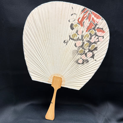 "Red Vines" Vintage Uchiwa Fan