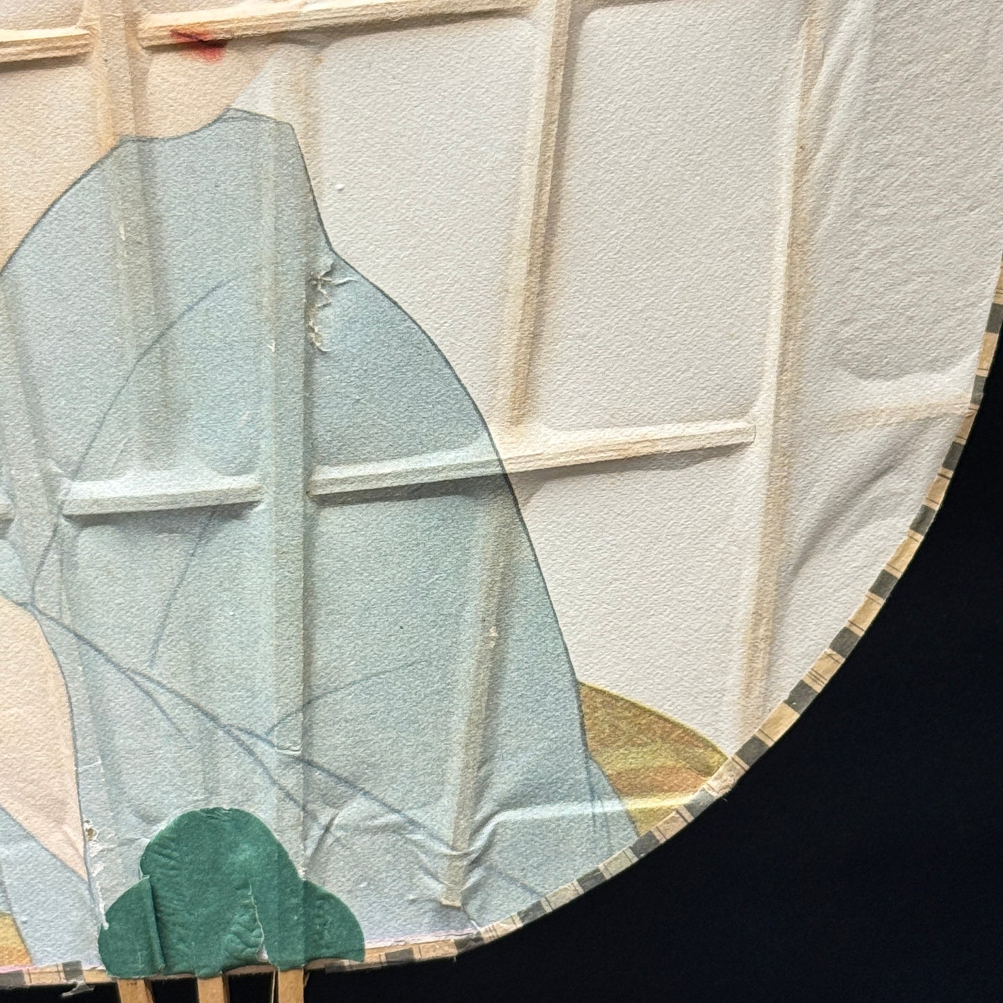 "Mikasa Onsen" Vintage Uchiwa Fan