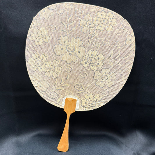 "Picnic in Lilac" Vintage Uchiwa Fan