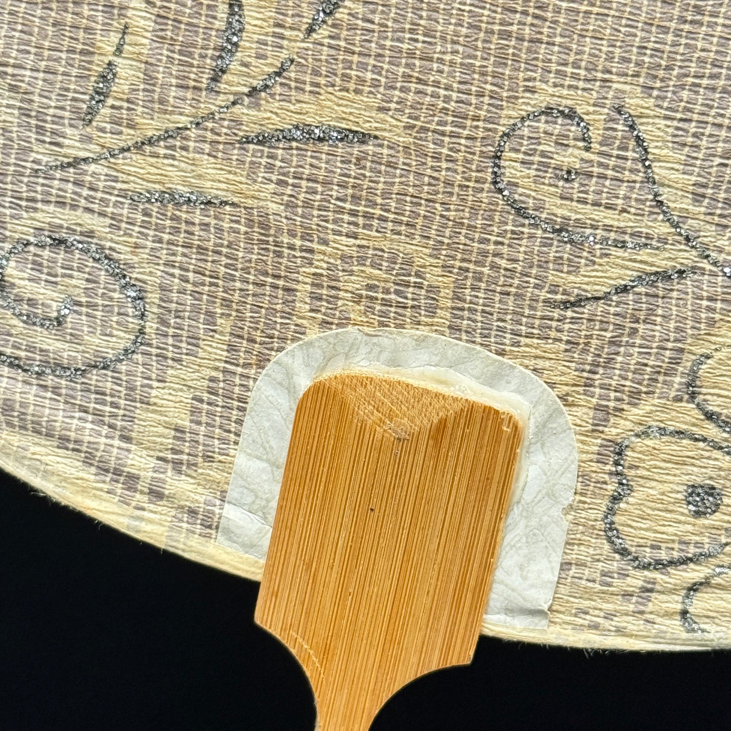 "Picnic in Lilac" Vintage Uchiwa Fan