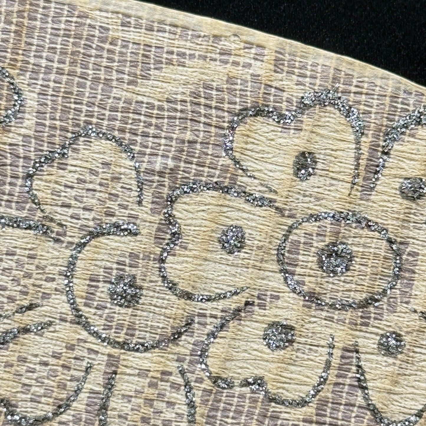 "Picnic in Lilac" Vintage Uchiwa Fan