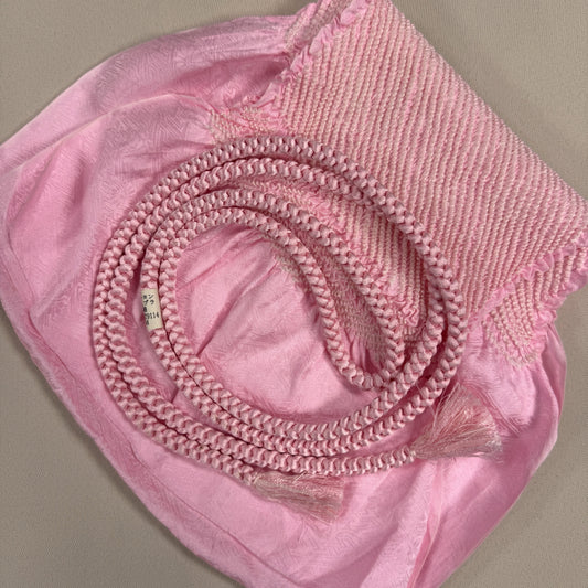 "Cherry Blossom Pink" Obiage Obijime Set