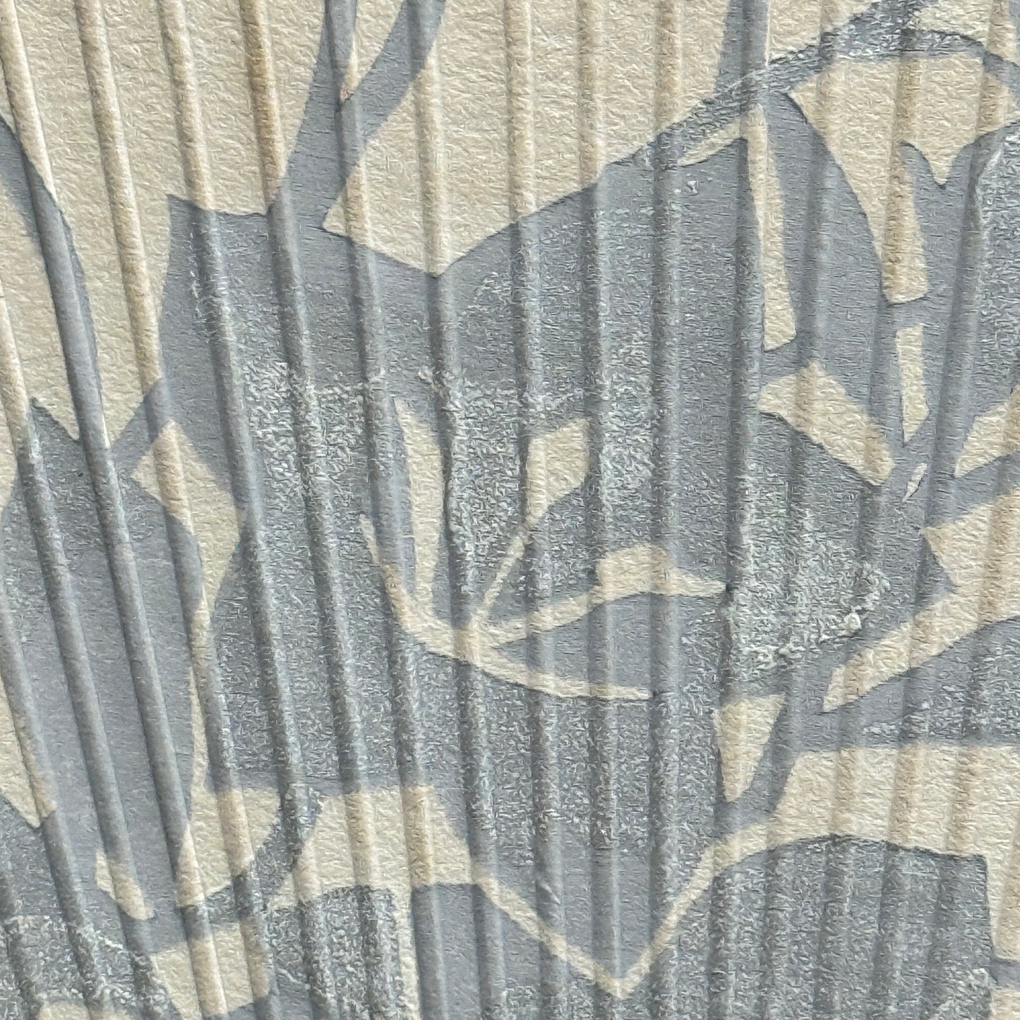 "Silver Bellflowers" Vintage Uchiwa Fan Set