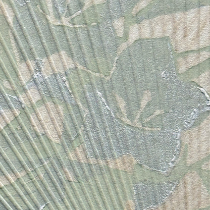 "Silver Bellflowers" Vintage Uchiwa Fan Set