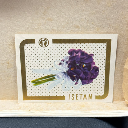 "Lotus and Sunflower" Vintage Uchiwa Fan Set