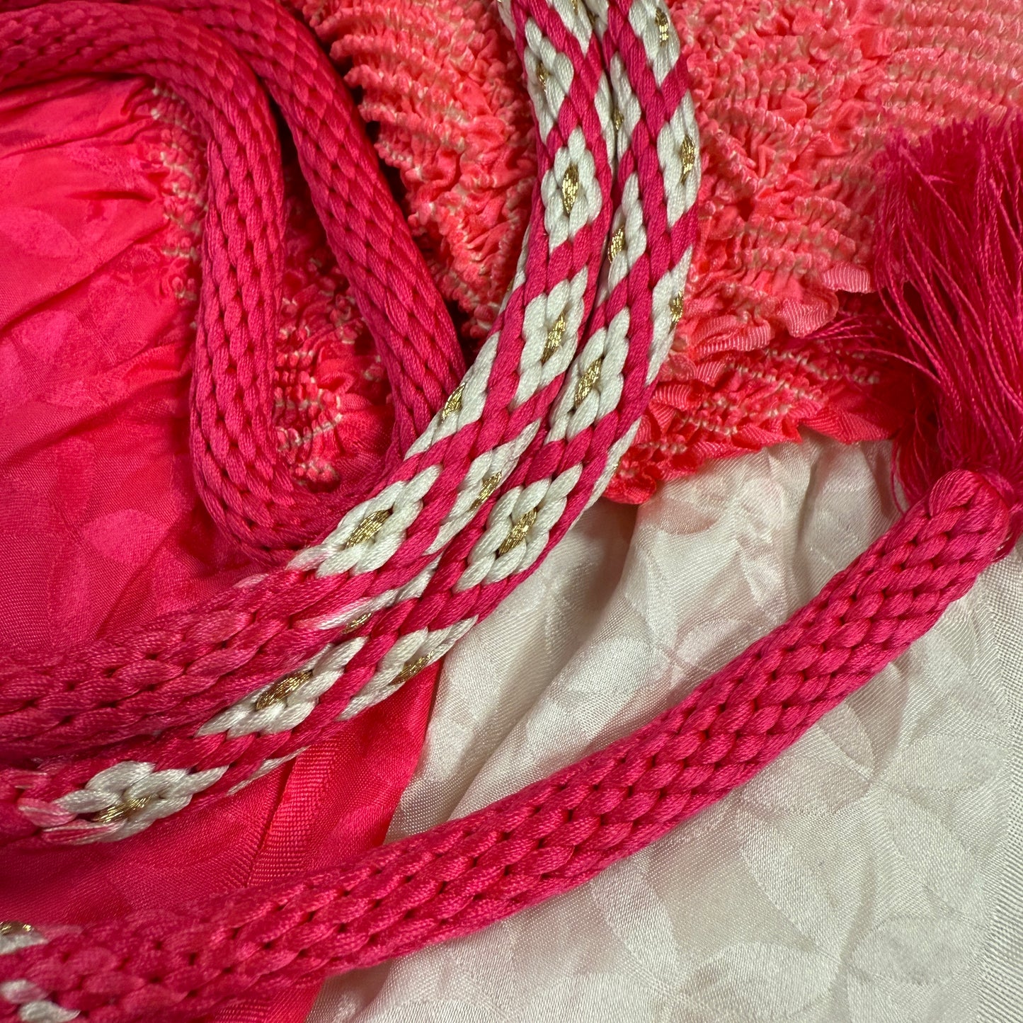 "Hot Pink" Obiage Obijime Set